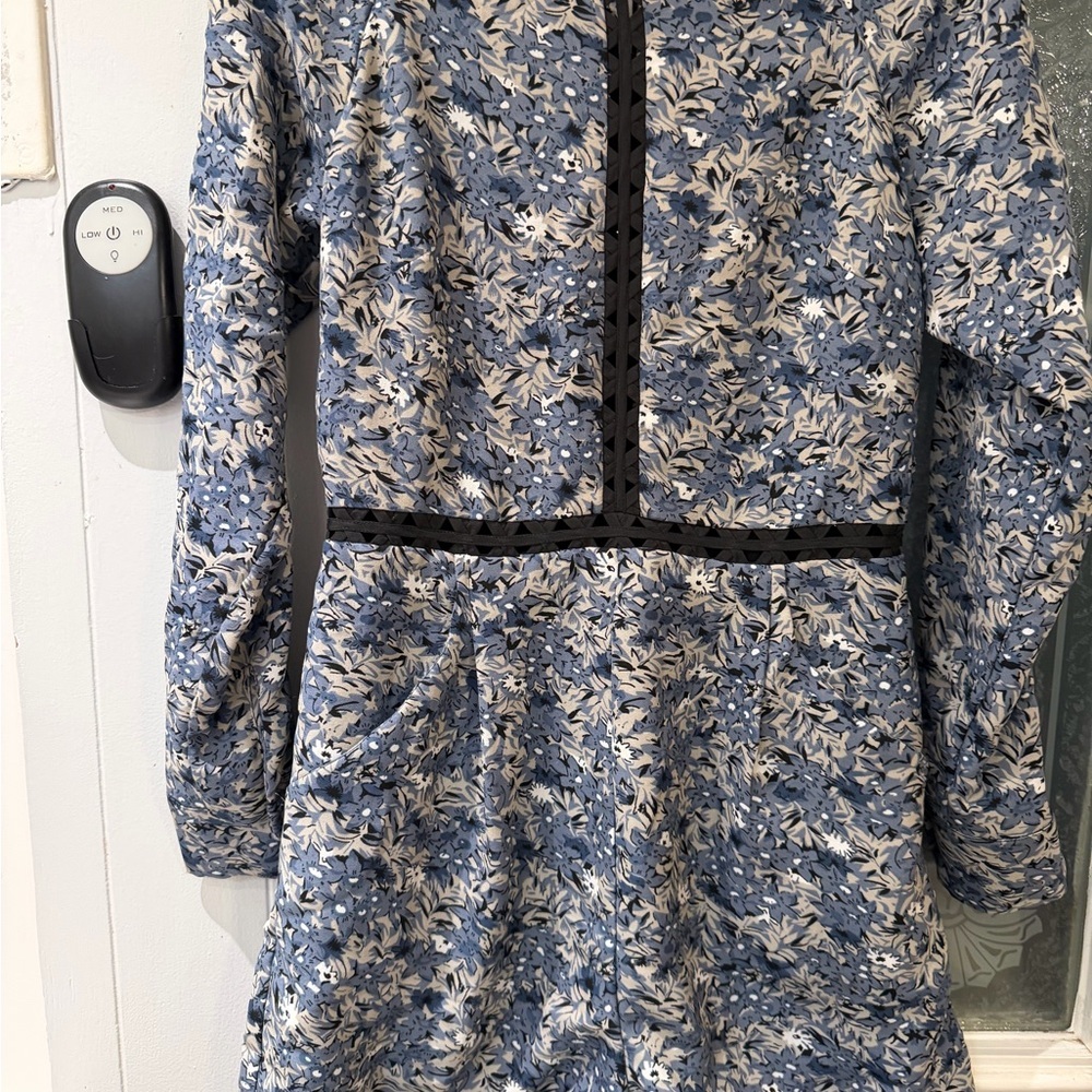 Ranna Gill Blue and White Floral Jumpsuit